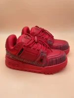 Louis Vuitton x Park Seo-Bo LV Trainer Maxi Sneaker Red
