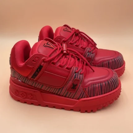 Louis Vuitton x Park Seo-Bo LV Trainer Maxi Sneaker Red