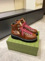The North Face x Gucci men's Ankle Boot Brown