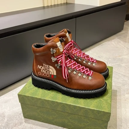 The North Face x Gucci men's Ankle Boot Brown