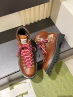 The North Face x Gucci men's Ankle Boot Brown